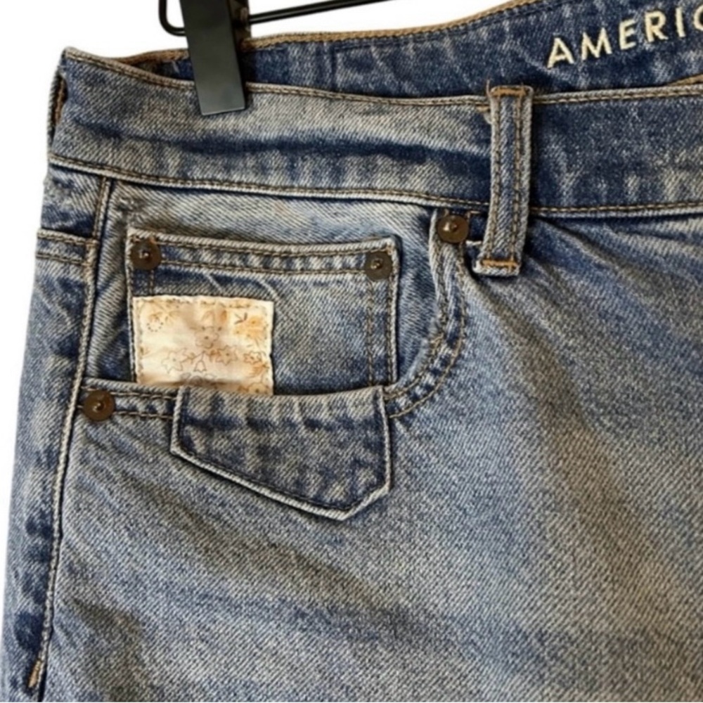 American Eagle Distressed Patchwork Denim Jeans s… - image 5